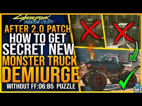 Cyberpunk 2077 How To Get NEW Mackinaw "DEMIURGE" Monster Truck - Without FF:06:B5 Puzzle - FAST WAY