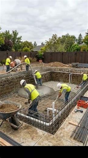 This Is How a Luxury Pool Is Actually Built. #pool