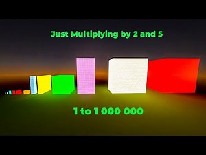 Just multiplying by 2 and 5 to get ONE MILLION | 1 to 1000000 10^6 Minecraft NUMBERBLOCKS