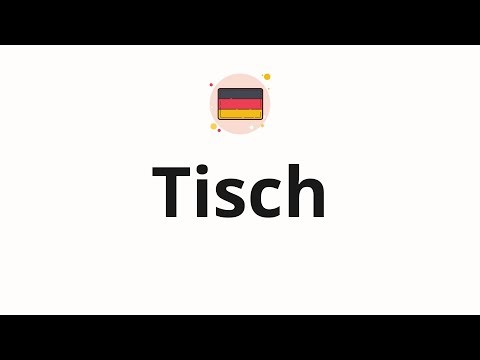 How to pronounce Tisch