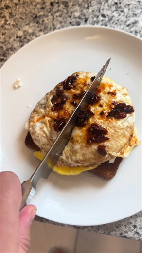 Elite Breakfast Toast with Fried Egg and Cottage Cheese