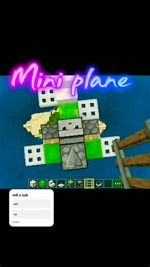 Mini plane🤯 #minecraft