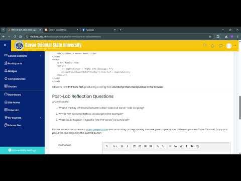 Laboratory 7: Server-Side and Client-Side Scripting Fundamentals