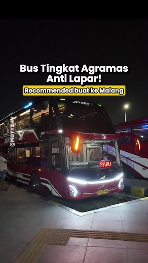 Naik Bus Double Decker Agramas SDD 37 Seat Jakarta - Malang