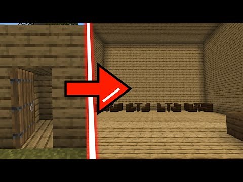 How to make house small on the outside and big on the inside in MINECRAFT