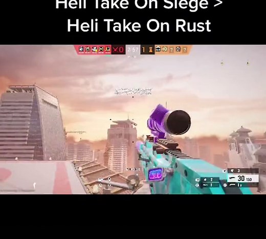 Heli Take On Siege vs Rust