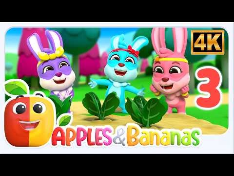 Number 3 Song ,3 Little Bunnies Counting Song and Rhyme for Kids