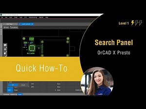 How to Use the Search Panel in OrCAD X Presto