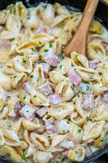 Ham and Cheese Pasta Recipe [Video]