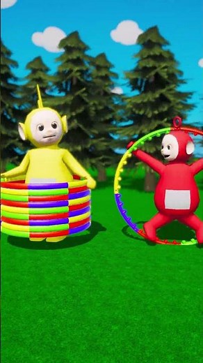 Funny Teletubbies Hula Hoop Challenge! 🎈 #3danimation
