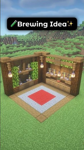 Simple Aesthetic Cozy Brewing Area Design Idea In Minecraft! 🧪✨