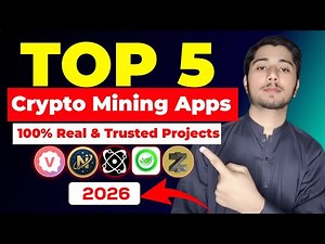 Top 5 Crypto Mining Apps 2026 💰 | 100% Real & Trusted Projects | Earn Free Crypto Daily