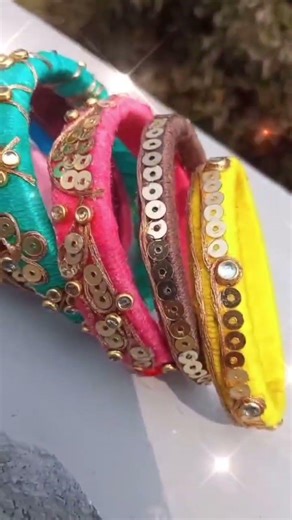 thread bangles set #handmade