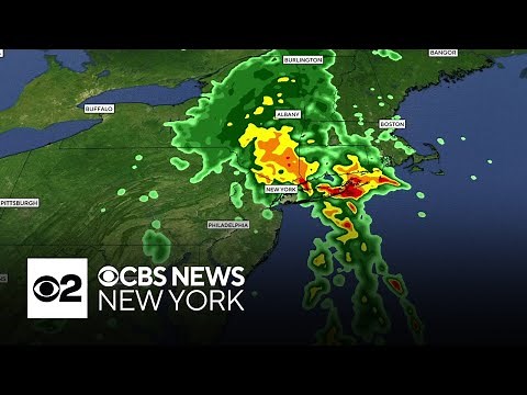 Weekend weather radar: Periods of rain heavy at times in NYC