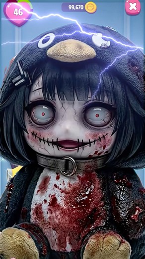 OH NO! It’s Scary Gugu Gaga Cosplay By My Talking Angela 2 #gugugaga #horror #viral #scary