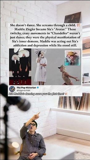 Why Sia uses a little girl to dance for her 🩰 #Sia #MaddieZiegler #Chandelier #Dance #art