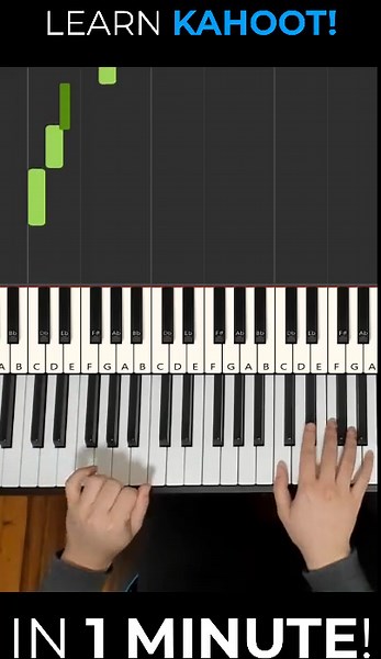 Learn to Play the Kahoot Theme on Piano in 1 Minute!