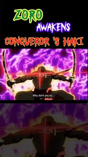 Zoro vs Kaido Conqueror 's Haki | One Piece