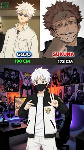 Did You Know ? 😳 Who’s Taller Anime Height Battle #ytshorts#anime#guess