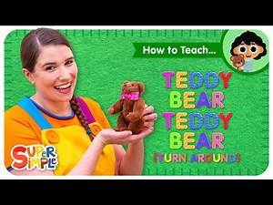 How To Teach the Super Simple Song "Teddy Bear, Teddy Bear" | Calming Movement Song for Kids! - Videos For Kids