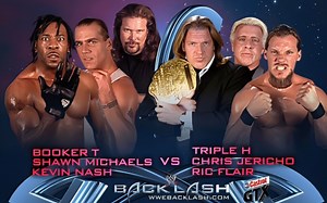 【2003爆裂震撼】凯文·纳什＆布克·T＆肖恩·迈克尔斯VS克里斯·杰里科＆瑞克·福莱尔＆Triple H