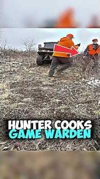 Hunter Cooks Game Warden 😳 #shorts