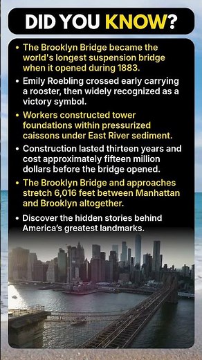 What Made the Brooklyn Bridge Historic