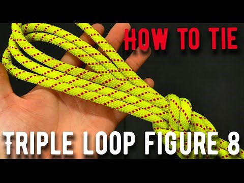 How to tie a triple loop figure 8