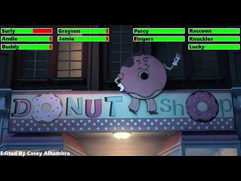 The Nut Job (2014) Final Battle with healthbars 1/3