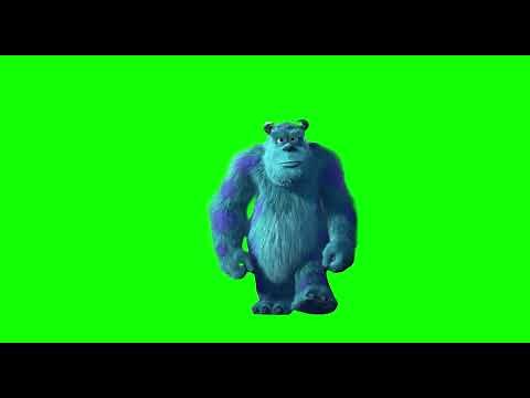 Monsters Inc. - Sulley Walking - Green Screen