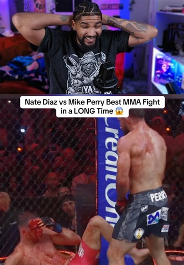 Nate Diaz vs Mike Perry Best MMA Fight in a LONG Time 😱 #mma #ufc #reaction