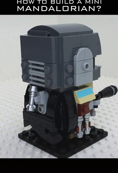 How To Build A Mini Mandalorian? #lego #legostarwars #legostopmotion #themandalorian