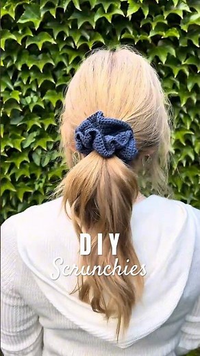 From yarn to scrunchie - crochet magic🧶