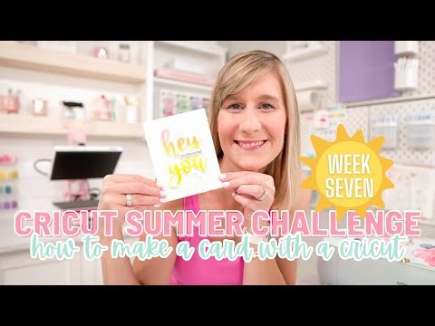 ☀️ How To Make A Card With A Cricut | Cricut Summer Challenge Week 7 with Bethadilly