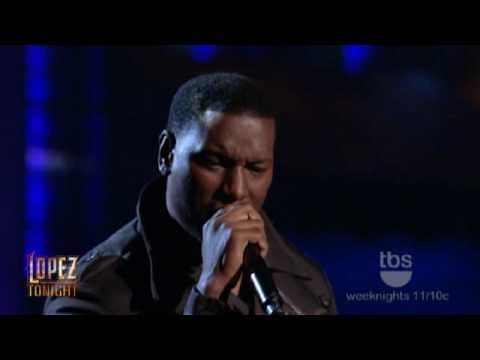 Lopez Tonight - Tyrese Gibson Pays Tribute to Teddy Pendergrass - " Come Go With Me " - Live HD