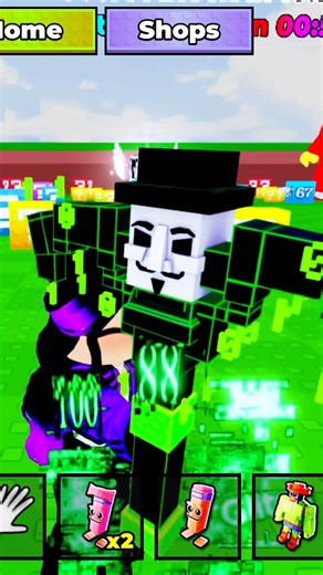 The NEW Hacker Pickaxe Is OP 😳 #roblox #robloxshorts #shorts#breakaluckyblock#adminabuse