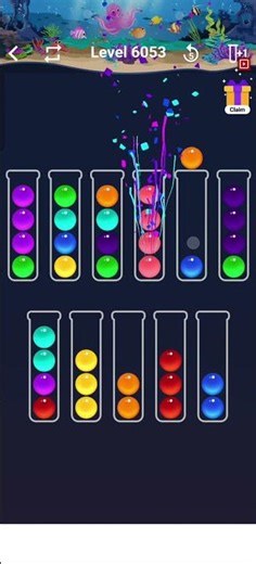 Color sort / Ball sort level 6053
