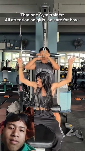 That one gym trainer: all attention on girls no care for boys #viralshort #comedy