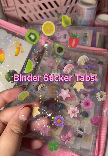 Organize Loose Stickers with Binder Sticker Tabs