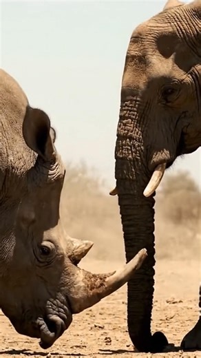 Elephant vs Rhino – Jungle Power Clash