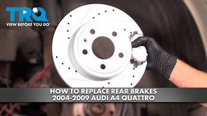 How to Replace Rear Brakes 2004-2009 Audi A4 Quattro