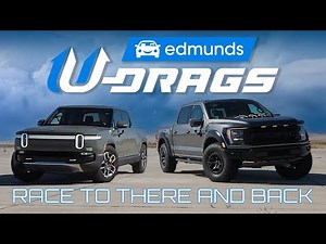 U-DRAGS RACE: Rivian R1T vs. Ford F-150 Raptor R | Quarter Mile, Handling & More!