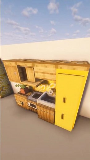 How to make a kitchen in minecraft #minecraft #shorts