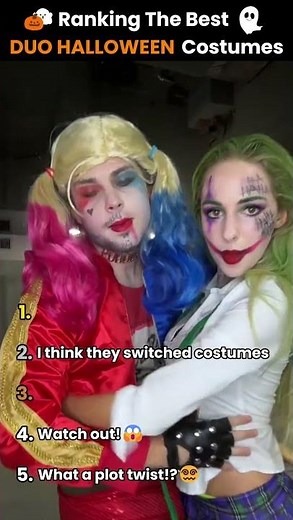 Ranking THE BEST duo halloween costumes 🎃👻