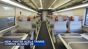 New, faster Acela trains to debut along Northeast Corridor at end of August, Amtrak says