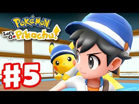 Pokemon Let's Go Pikachu and Eevee - Gameplay Walkthrough Part 5 - S.S. Anne! On a Boat!