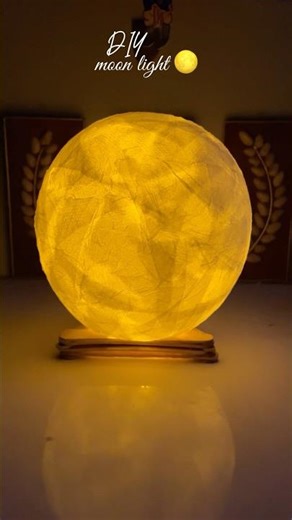 DIY Moon 🌕 lamp|| How to make moonlight lamp at home #shorts