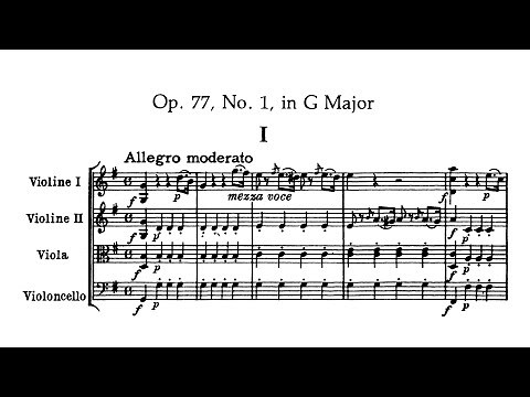 Haydn - String Quartet No.66, Op.77 No.1 (Score)