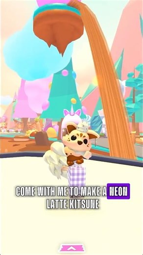 Come with me to make a neon latte kitsune! 💕 NEW ROBUX PET