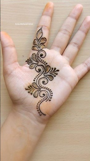 front hand beautiful and simple mehndi design #mehndi #henna #mehndidesign #letestmehndi